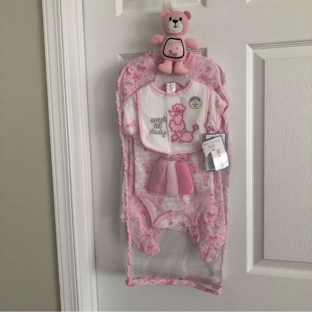 Brand new nine piece baby girl set